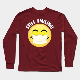 Happy and Smiling under my mask Long Sleeve T-Shirt